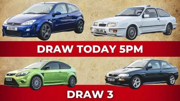 250x "RARE FORD COLLECTION" TICKETS - DRAW 3